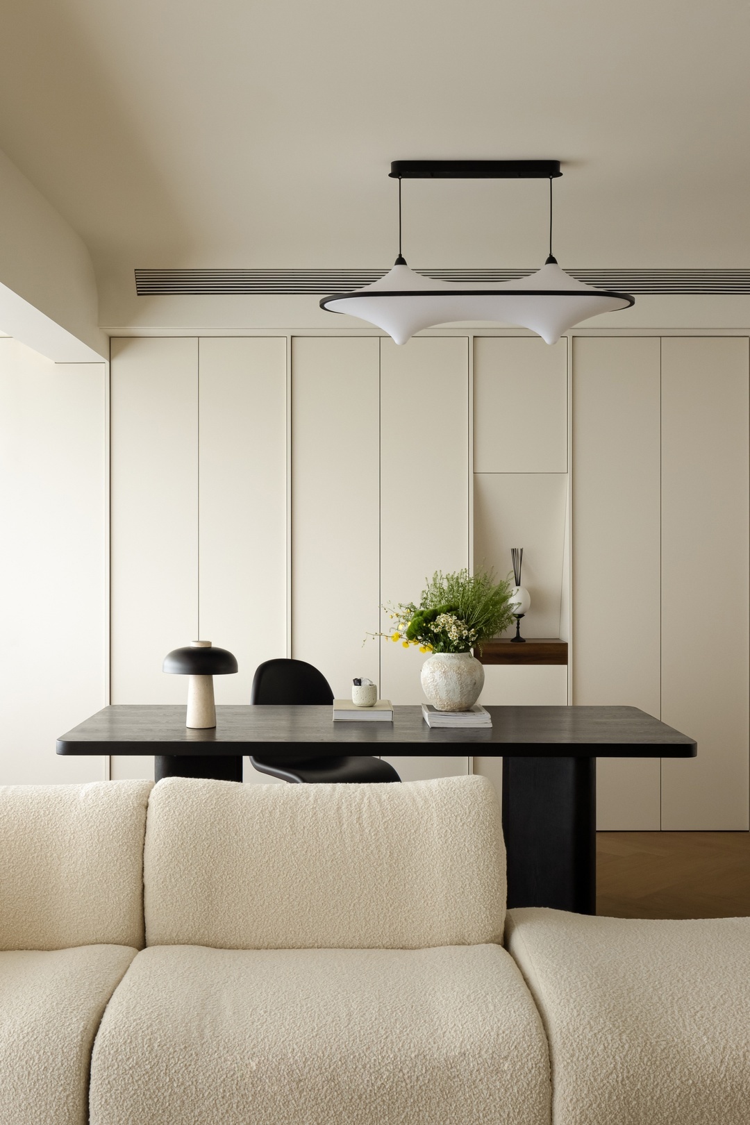 143㎡精装修全拆改,打造现代法式与中古融合的家丨飞墨设计-34