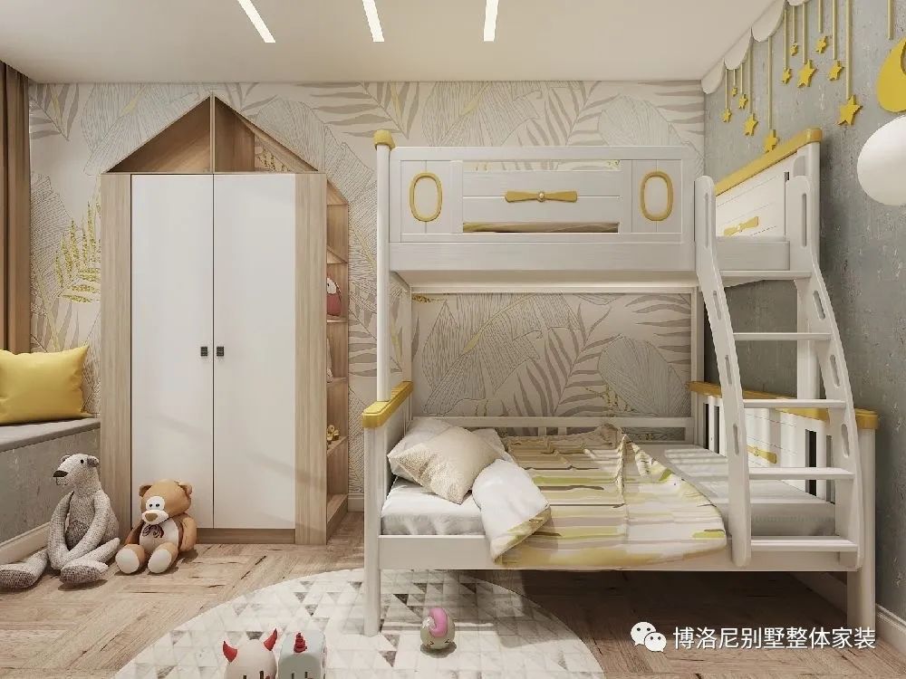 儿童房设计 | 安全环保,助力成长,为孩子的未来保驾护航-53