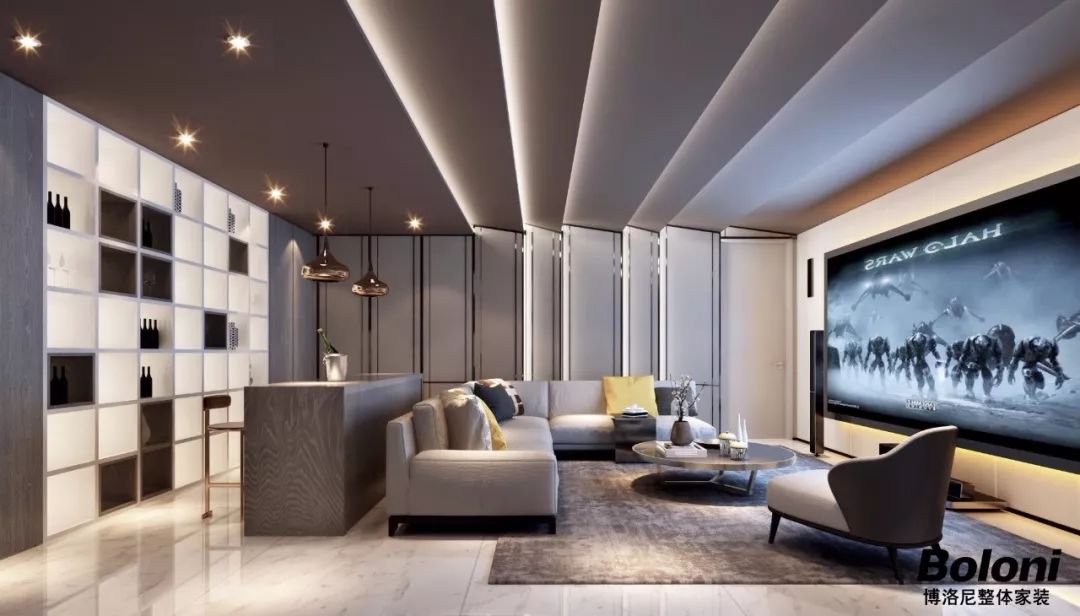 博洛尼打造现代轻奢别墅，诠释理想之家-27