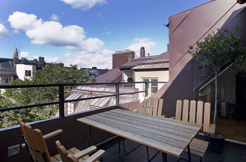 Scandinavian Design Impressive Attic Penthouse in Östermalm, Stockholm-11