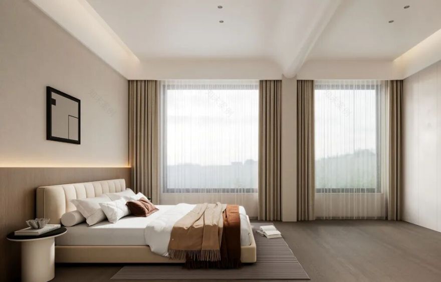 268㎡现代简约丨湖山一品丨中国湖南丨纵向·空间设计-17