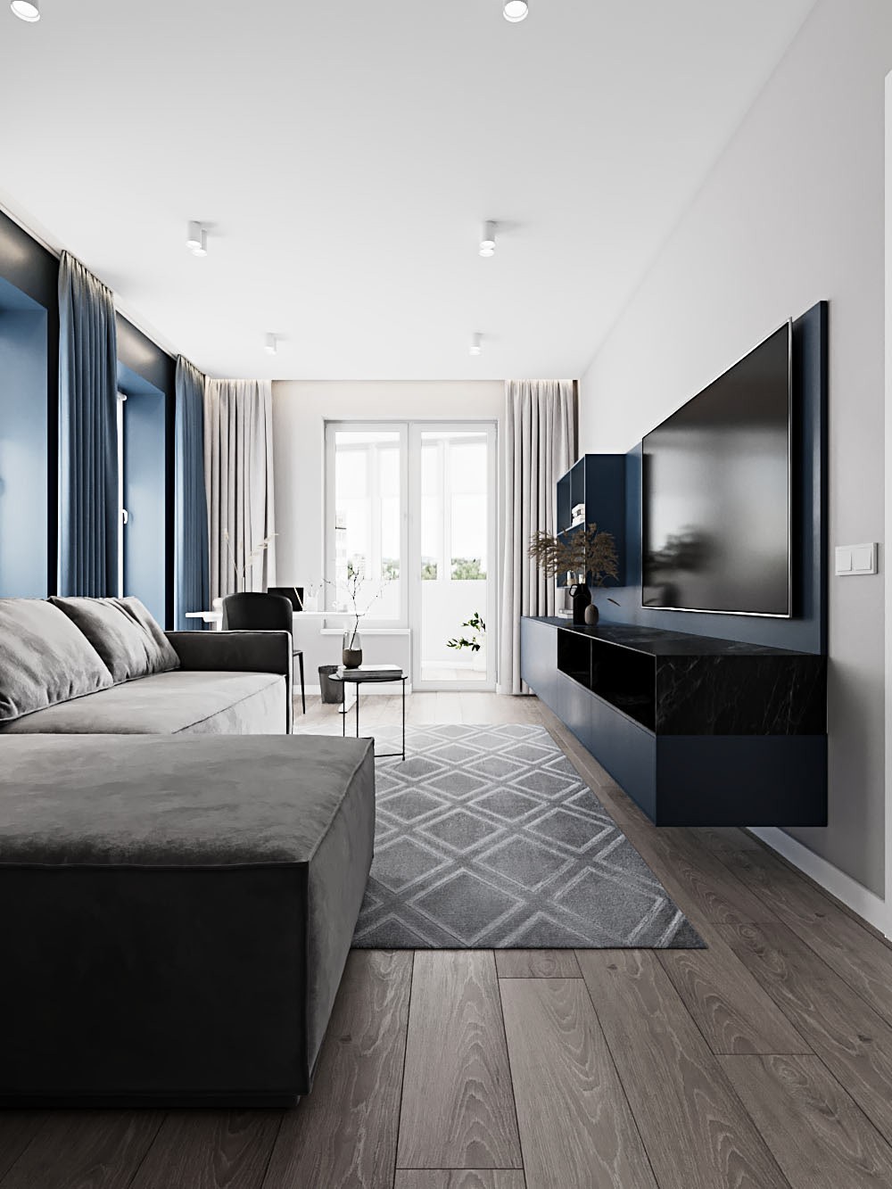 乌克兰 现代简约风公寓设计-2