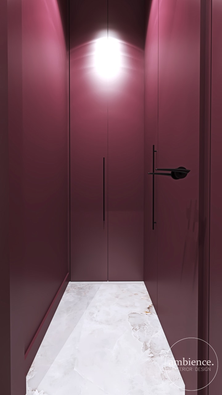 现代经典风带酒红色调室内项目丨波兰埃尔布隆格-29