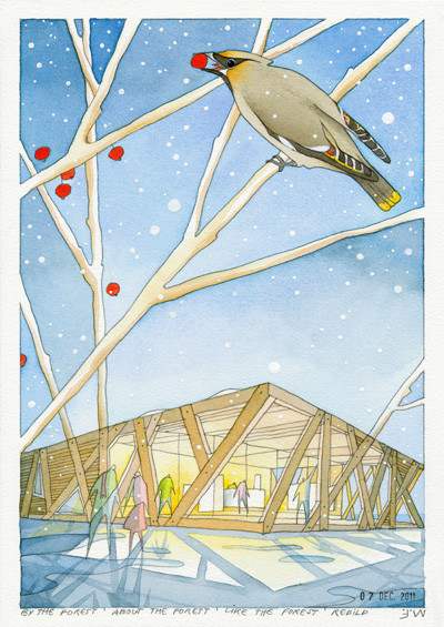 手绘的魔力 · 建筑大师的创意呈现-23