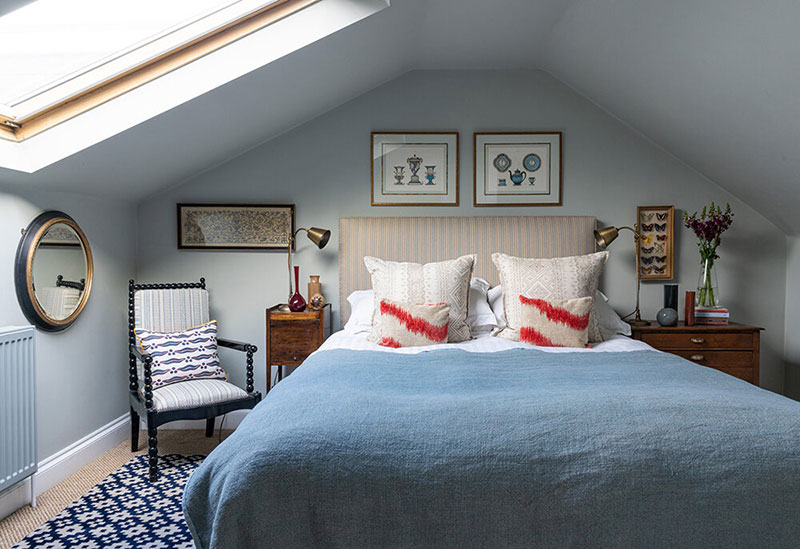 伦敦设计师家庭的梦幻色彩空间-13