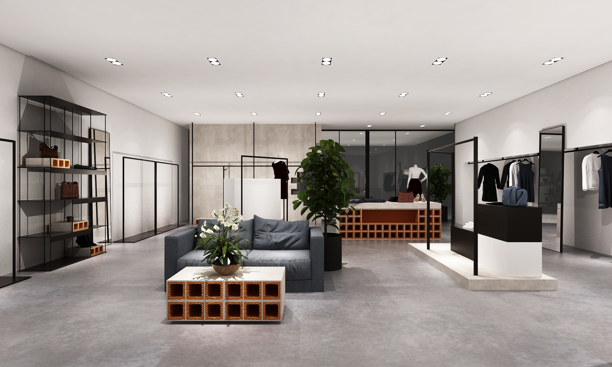 K2 高级女装设计店的砖墙艺术-16