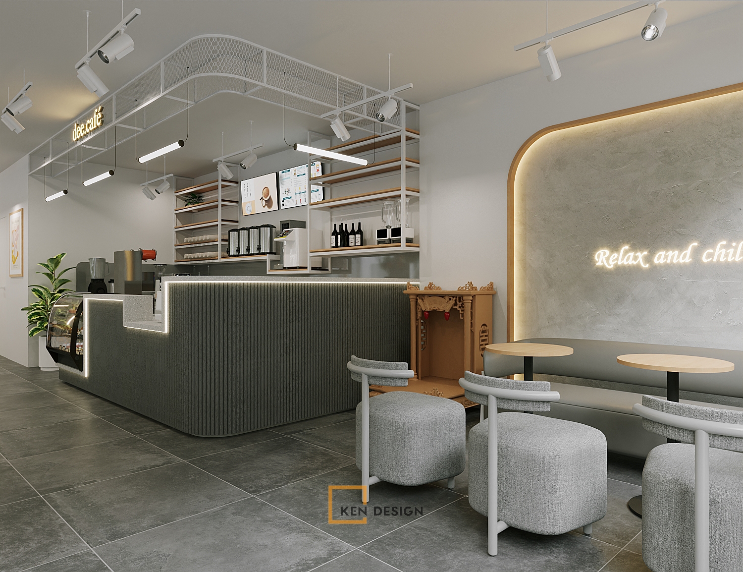 Dee·cafe北江咖啡店设计丨KenDesign-34