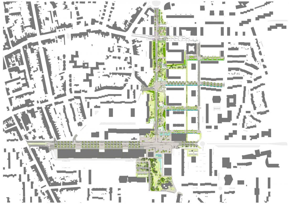 市中心城市更新  新蒙斯公共空间改造项目丨法国丨Empreinte,Bureau de paysages,EGIS等-34