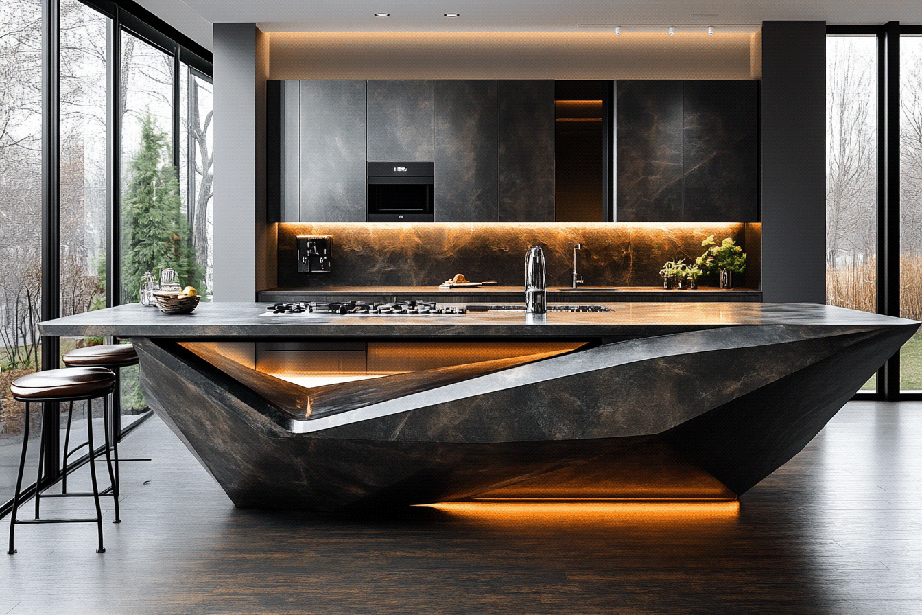 Extraordinary Bespoke Kitchen Islands by AICI-139