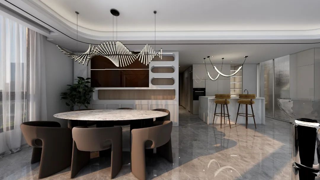 公园大道上峯+256㎡精装房改造丨中国重庆丨KD室内设计事务所-32