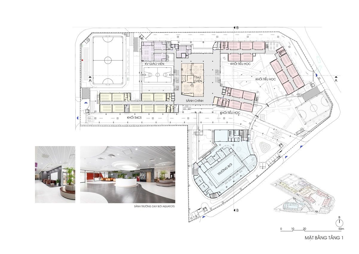 越南河内 Dewey Tây Hồ Tây 中学设计案例-15