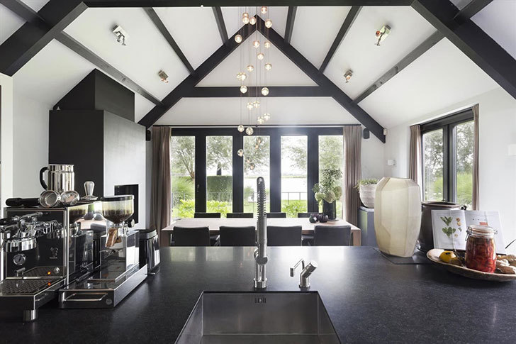 湖畔荷兰风车小屋 | 简约北欧,私人水岸-10