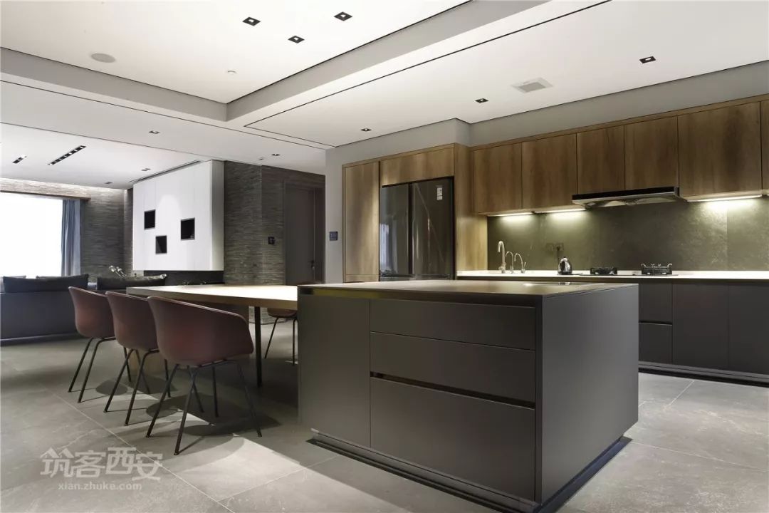 曲江新区现代简约家居,冯刚设计师打造温暖灰色空间-69