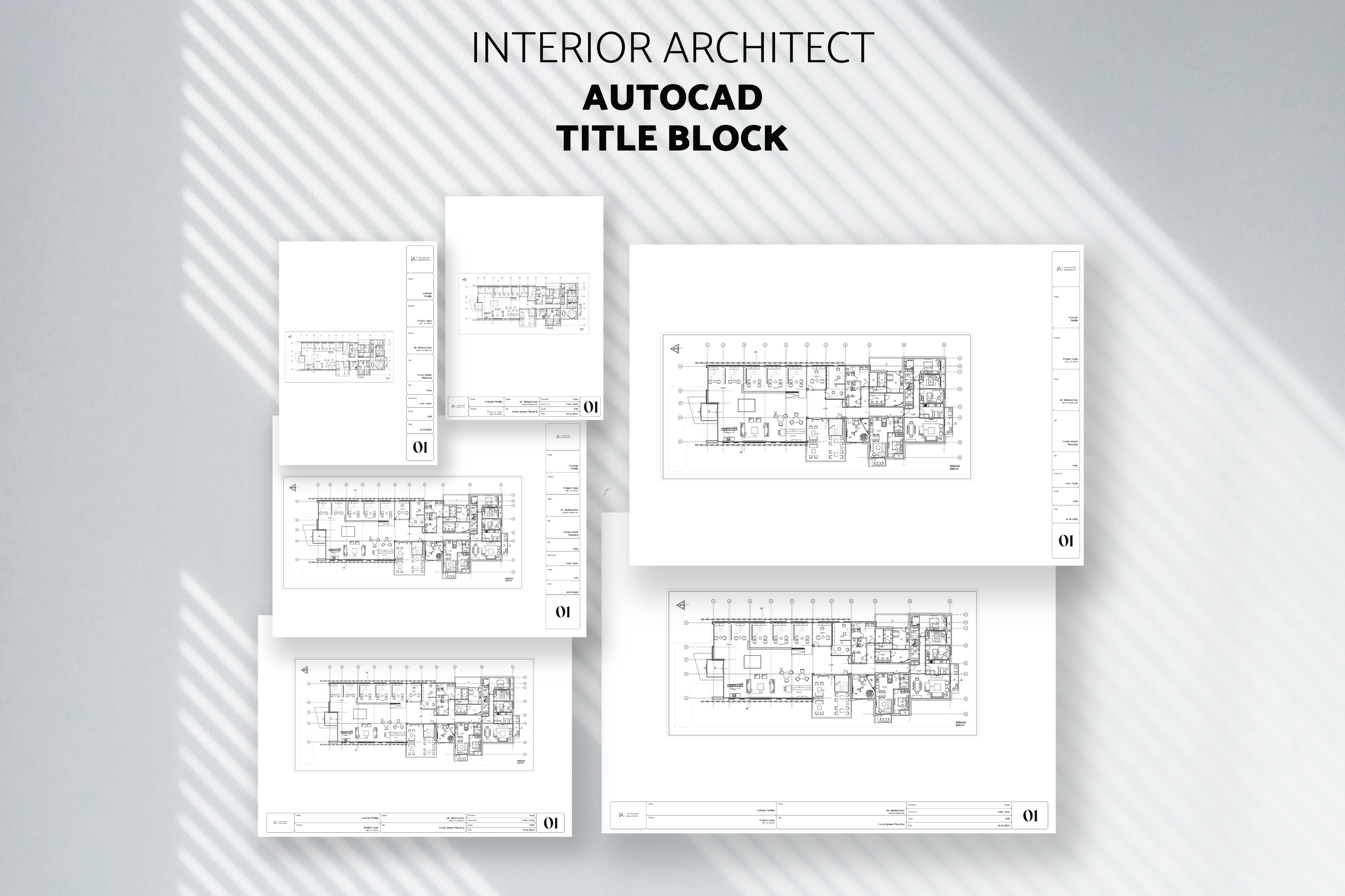 Architecture Title Block Autocad Templates-9