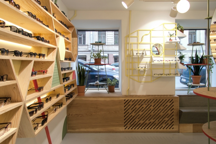 圣彼得堡清新宜人的26平米眼镜专卖店P Y E Store-7