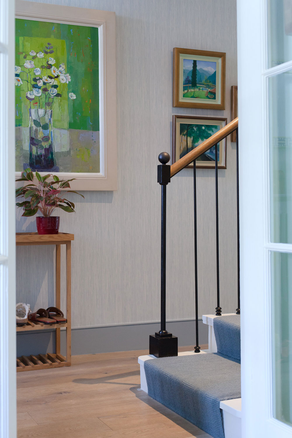 西伦敦蓝色红调活力家居设计-28