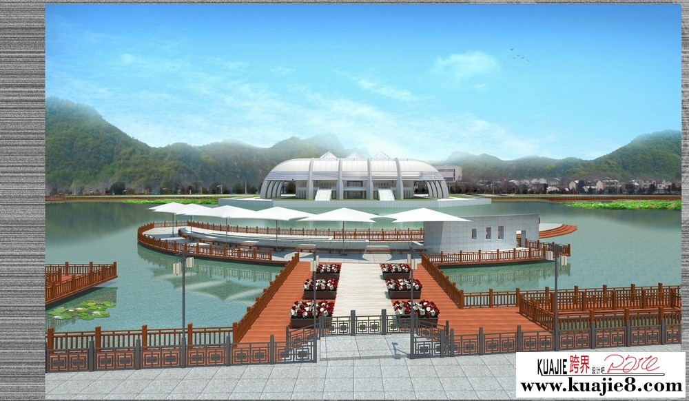 武当山新区 太极湖栈道景观-8