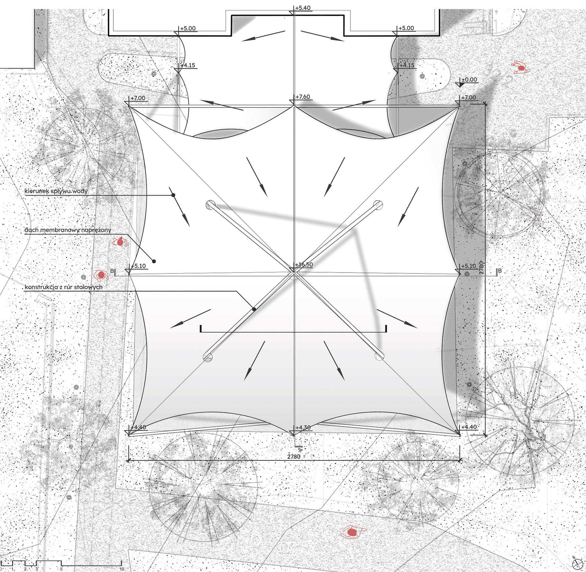 张力式雨篷丨波兰丨Pavel Hitaryn-16