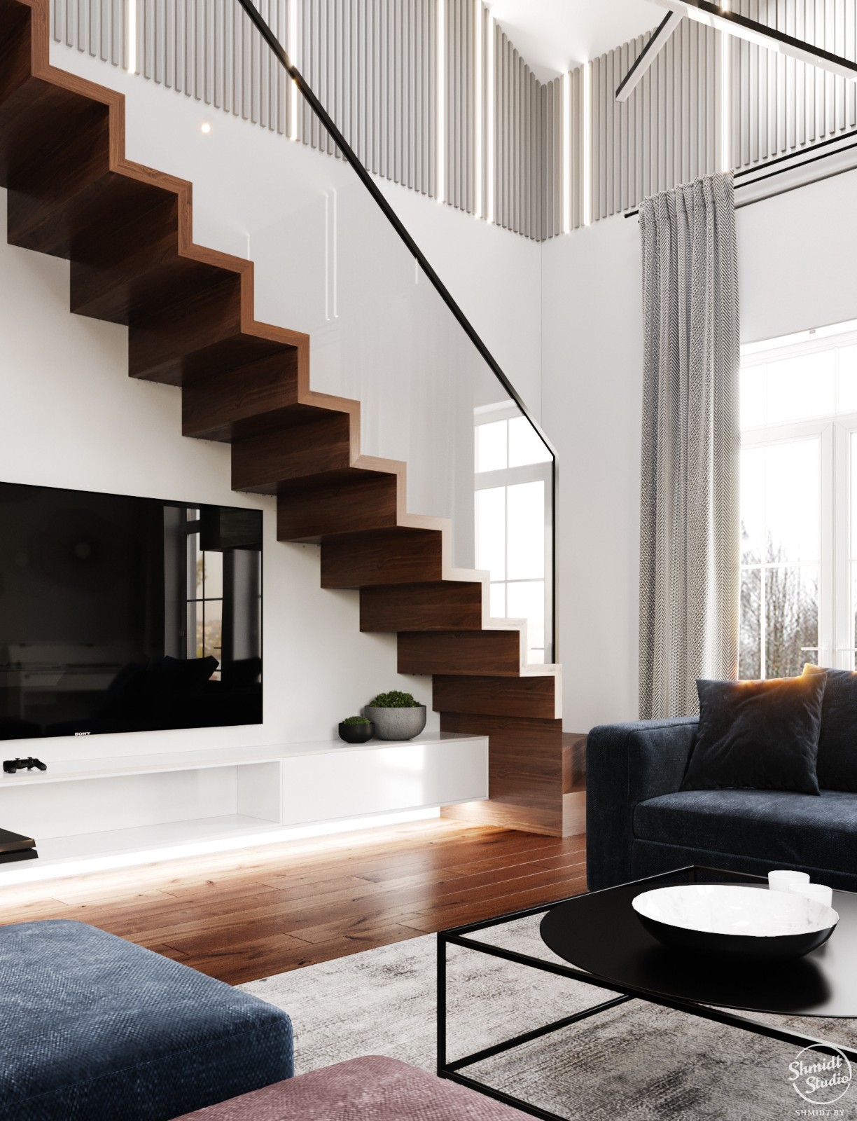 明斯克 100m²现代优雅住宅设计-14