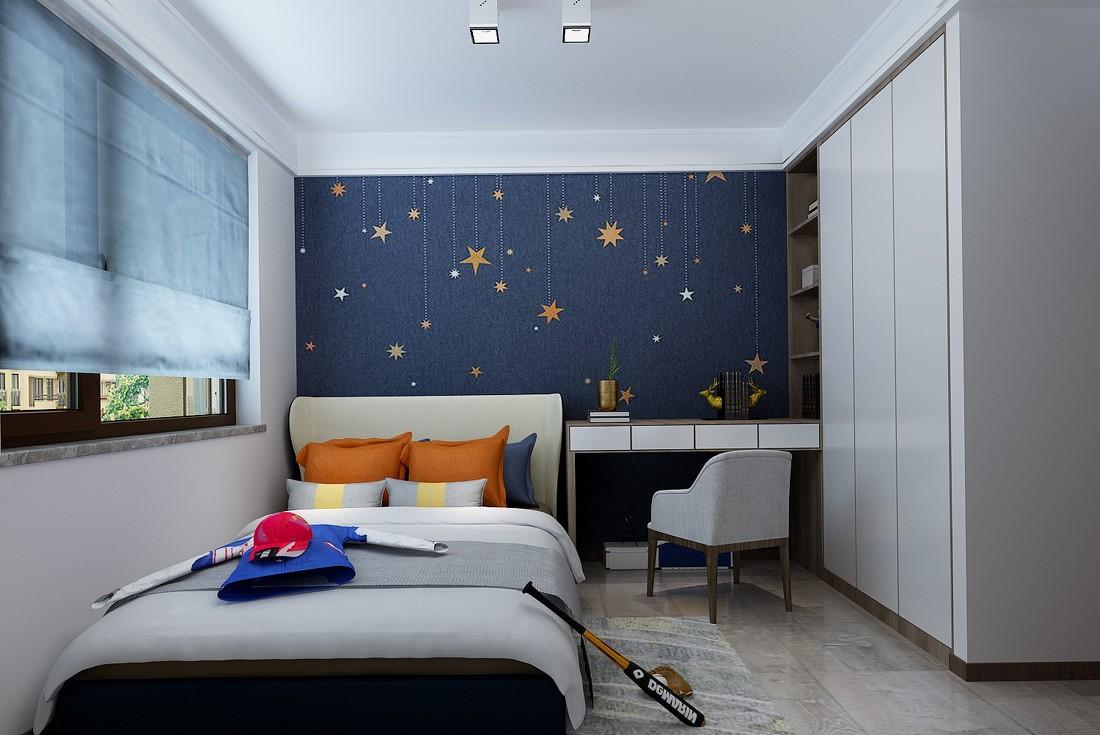 泰安装修自然风家居设计，双阳台儿童房吸睛-10