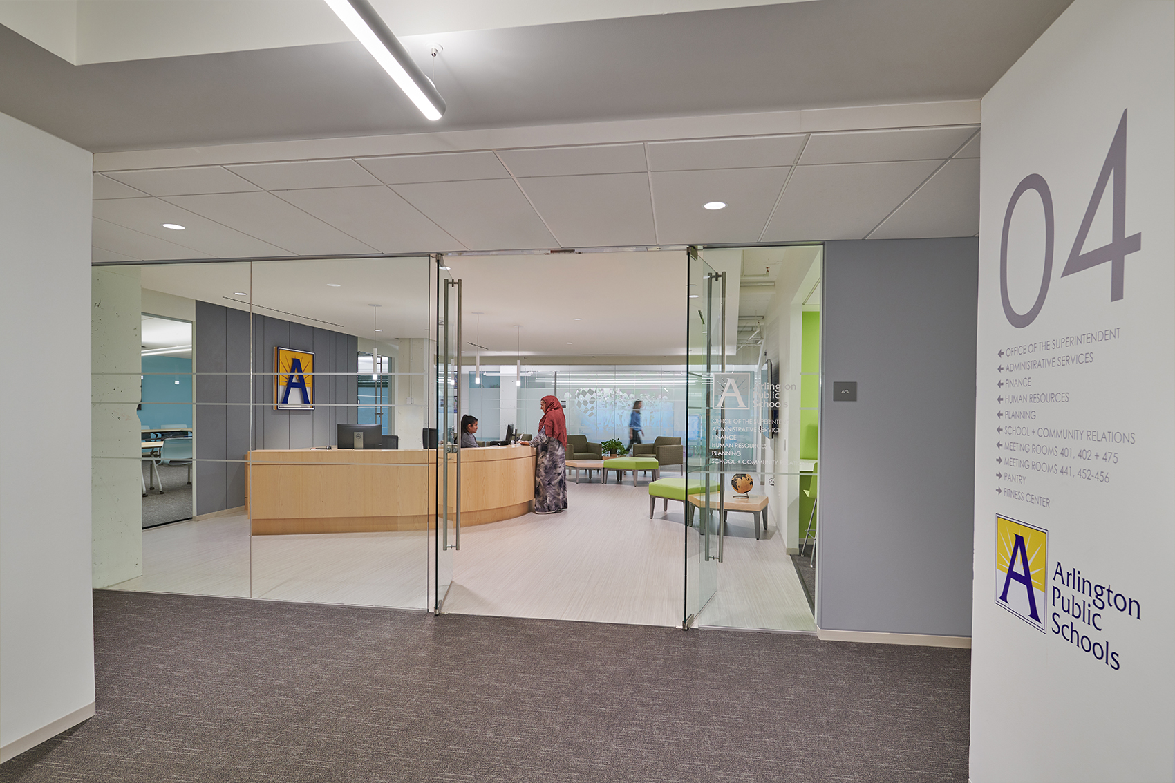 美国阿灵顿公立学校总部丨Studio Twenty Seven Architecture-11