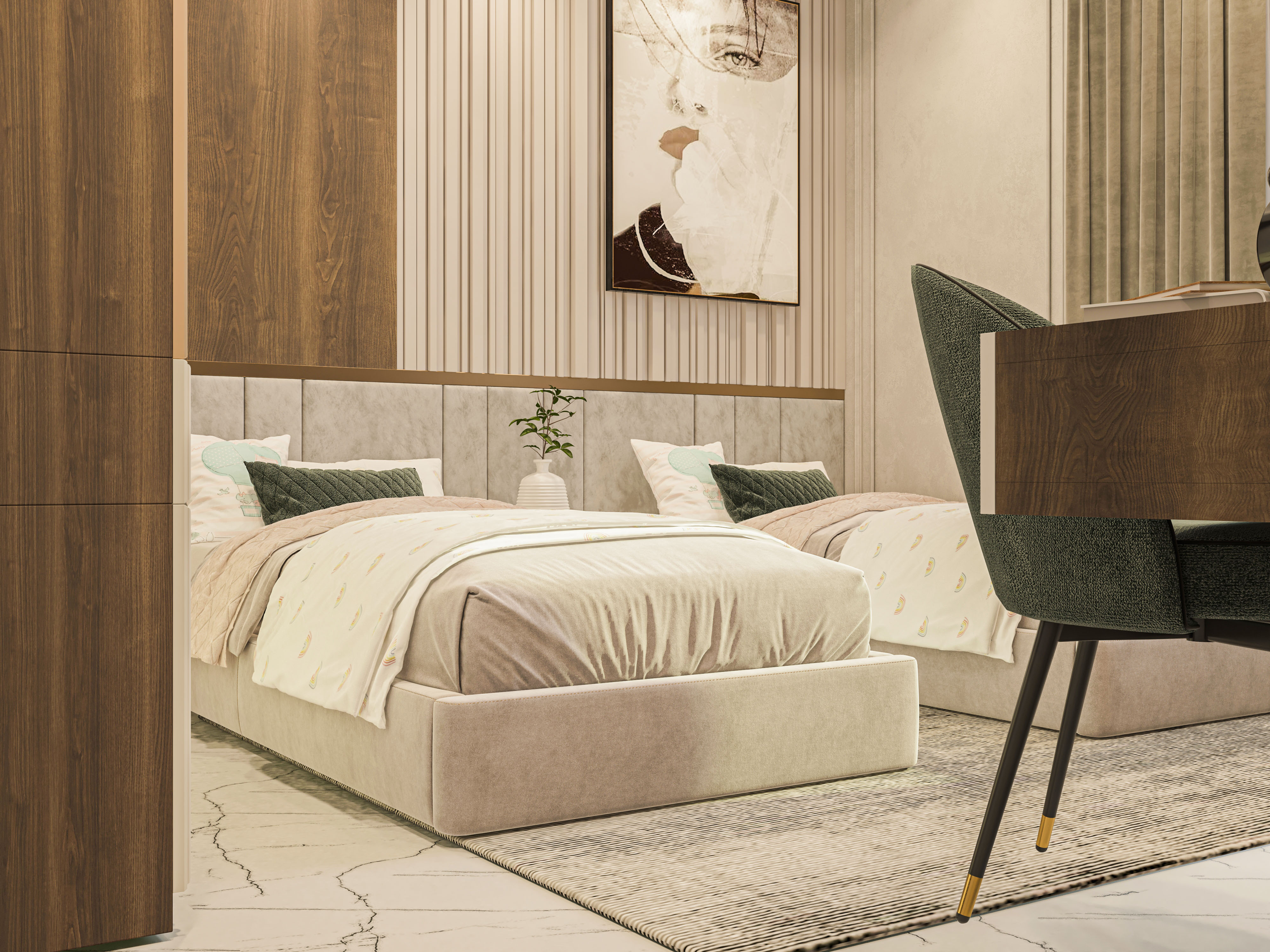 双人卧室设计丨eng mohamed elsake designs-15