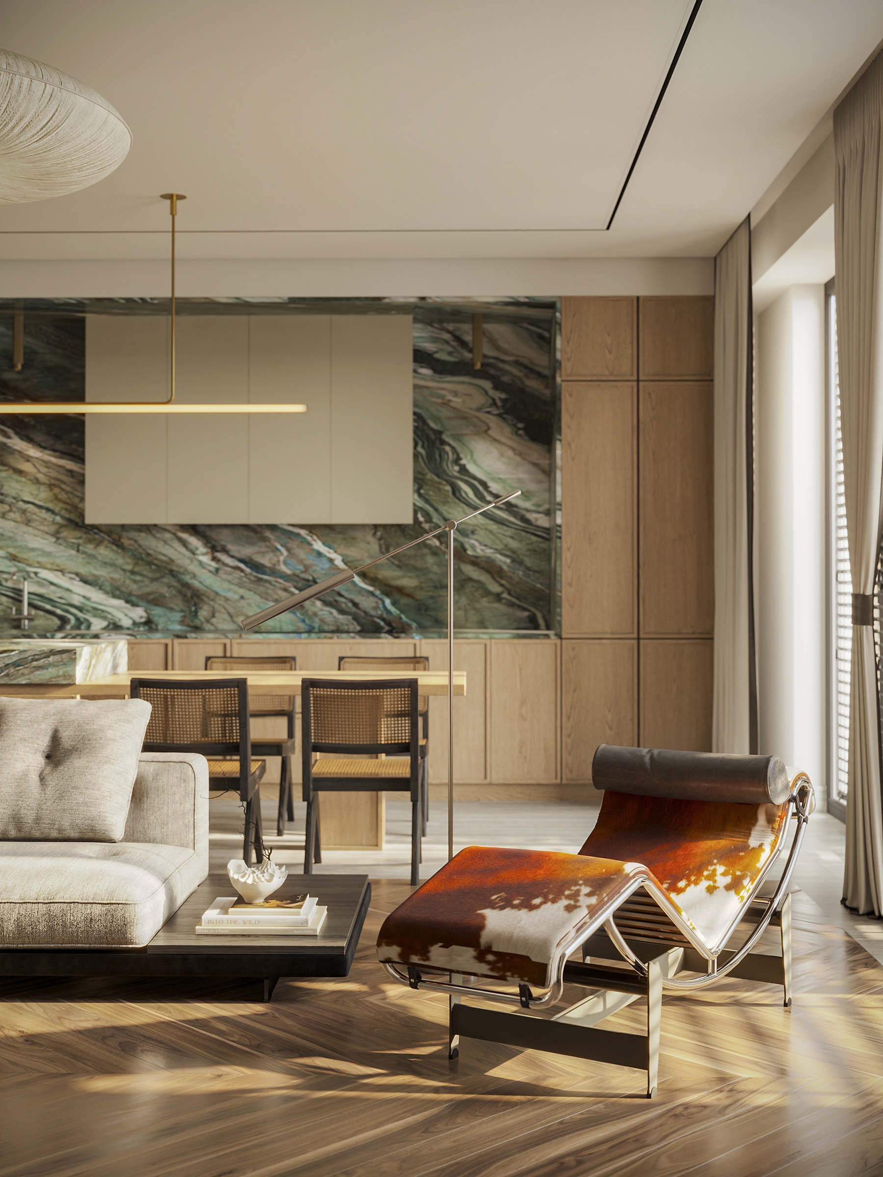 Living room and kitchen / Aura Interiors-13