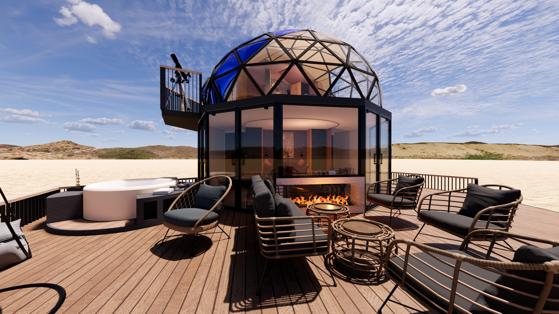 豪华露营舱 测地线圆顶佩特拉-30