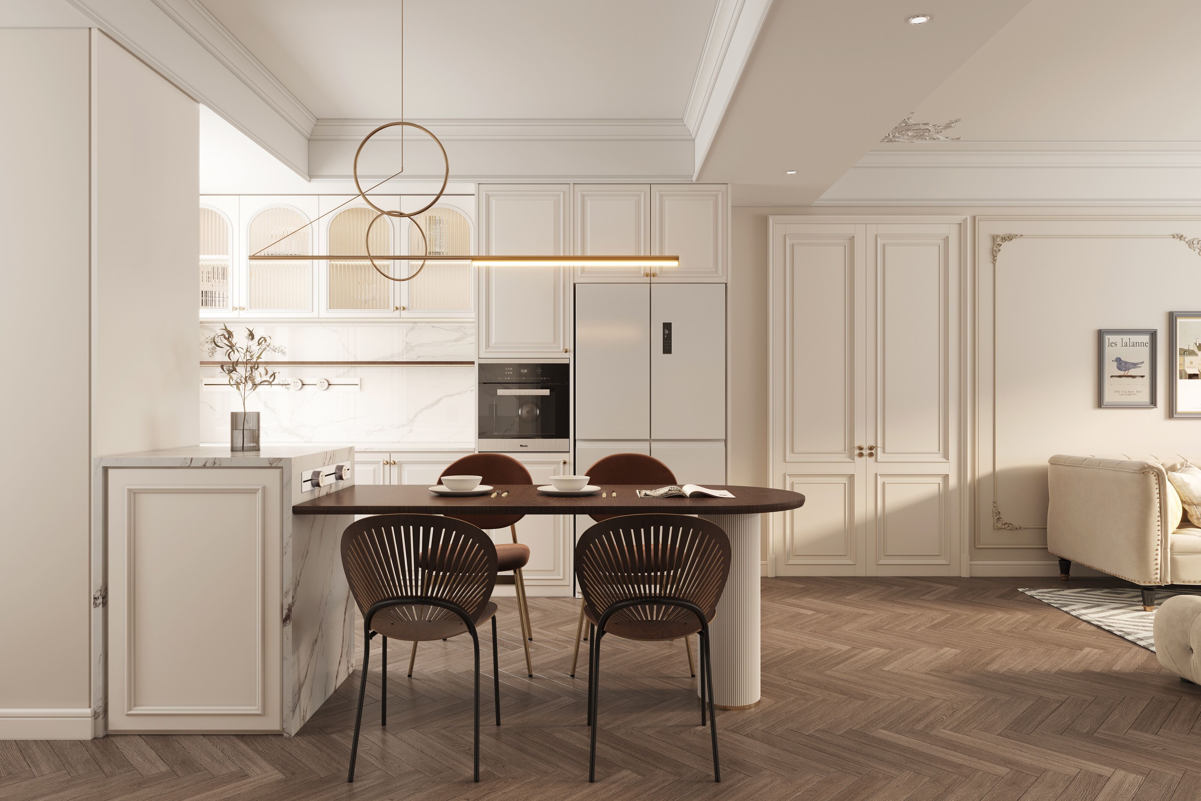 东木设计 | 极简法式，松弛又自然-10