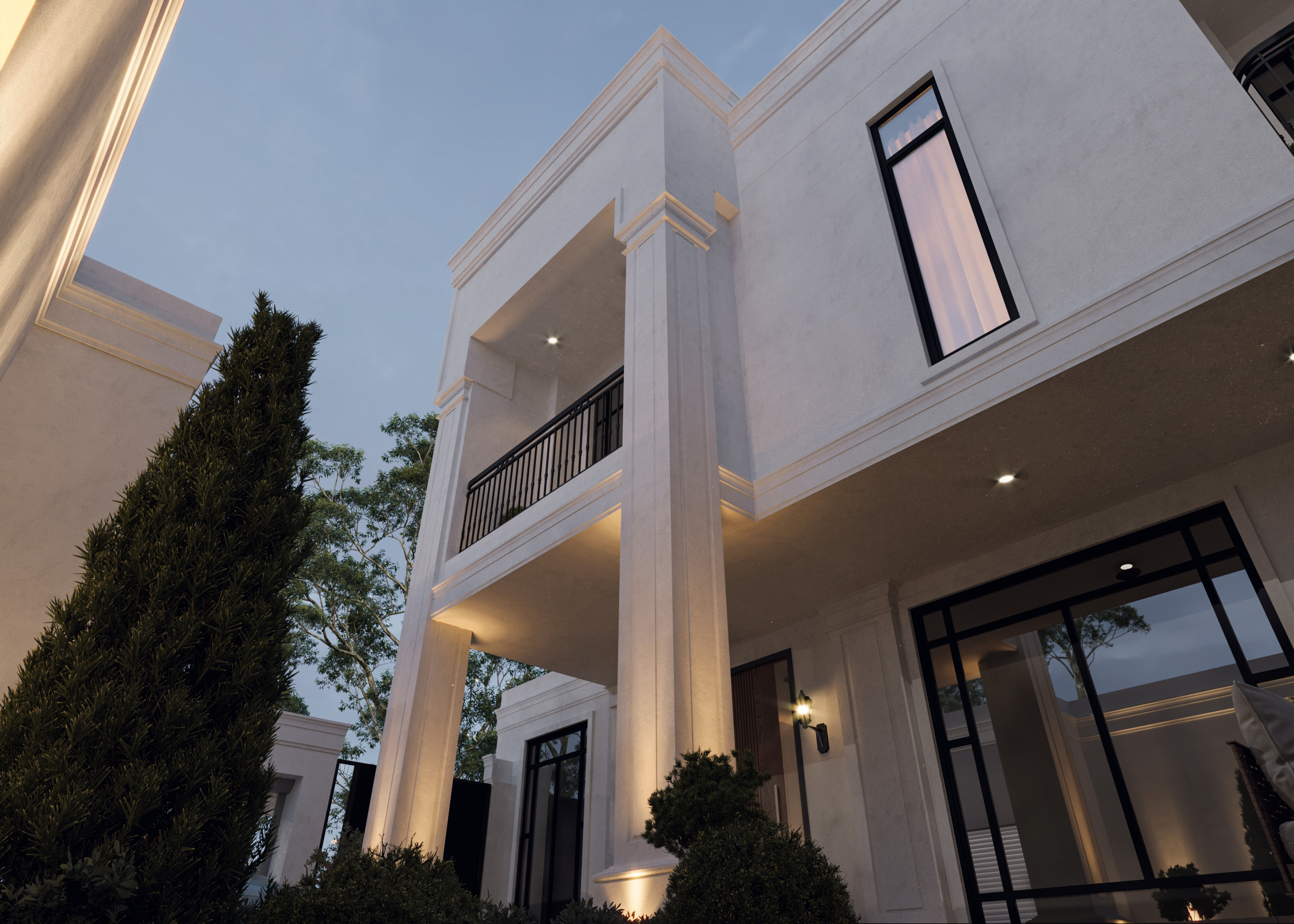 新古典主义别墅外观丨Sketch Design-16