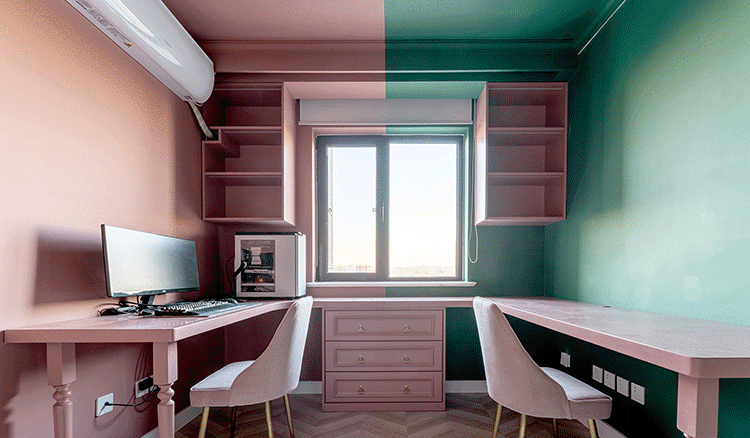 撞色搭配+全屋对称法则,复古与时尚全都要-43