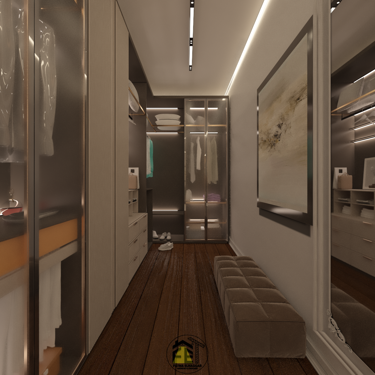 "Interior Master Bedroom Design & Shop Drawings"-7