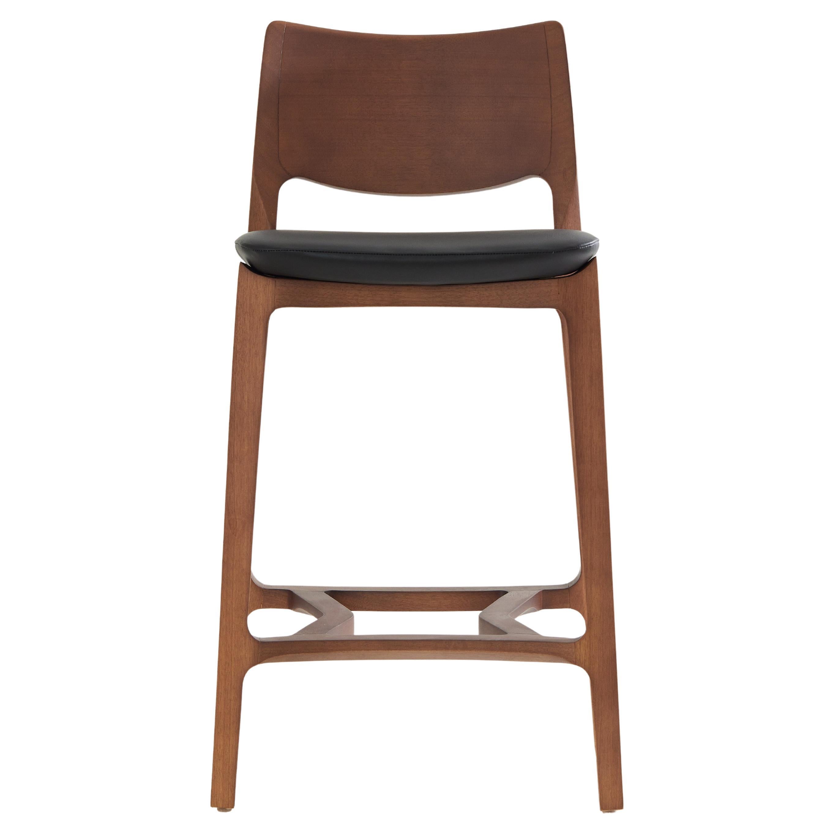 Minimalist Style, Stool in Natural Solid Wood For Sale at 1stDibs-2