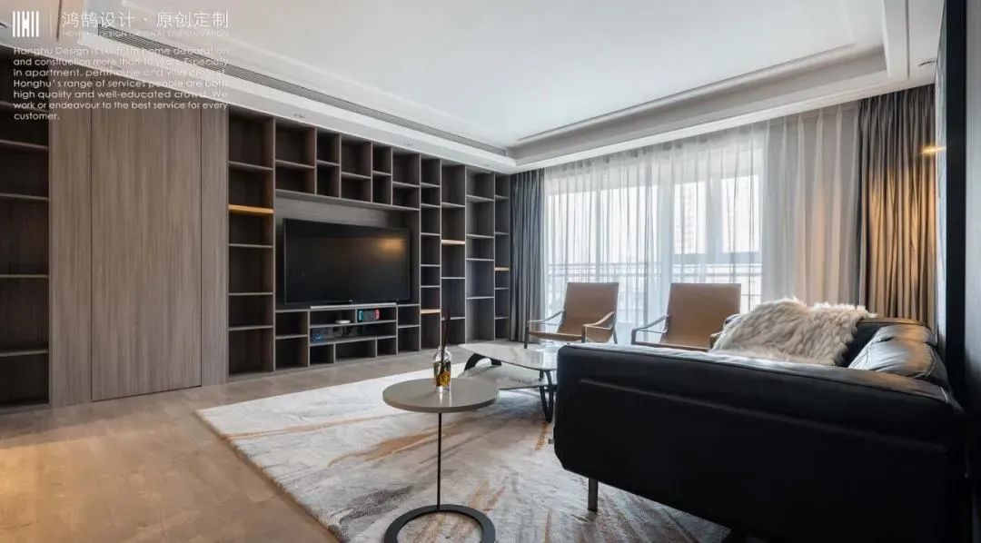 梵调 | 三代同堂的 230 平现代简约之家-1