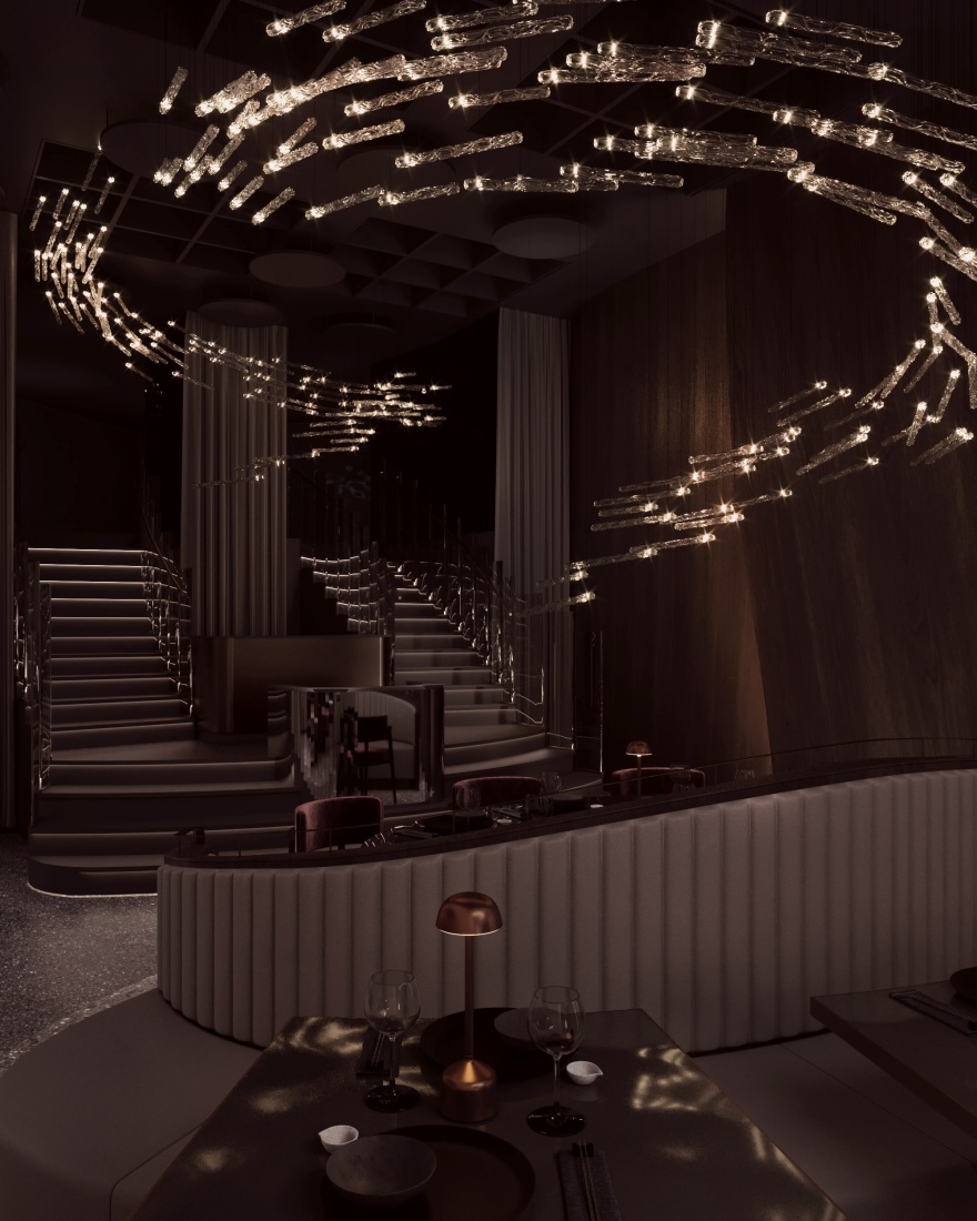 米兰多莫寿司店丨室内设计师Ashley Gadeova,Naos建筑公司-43