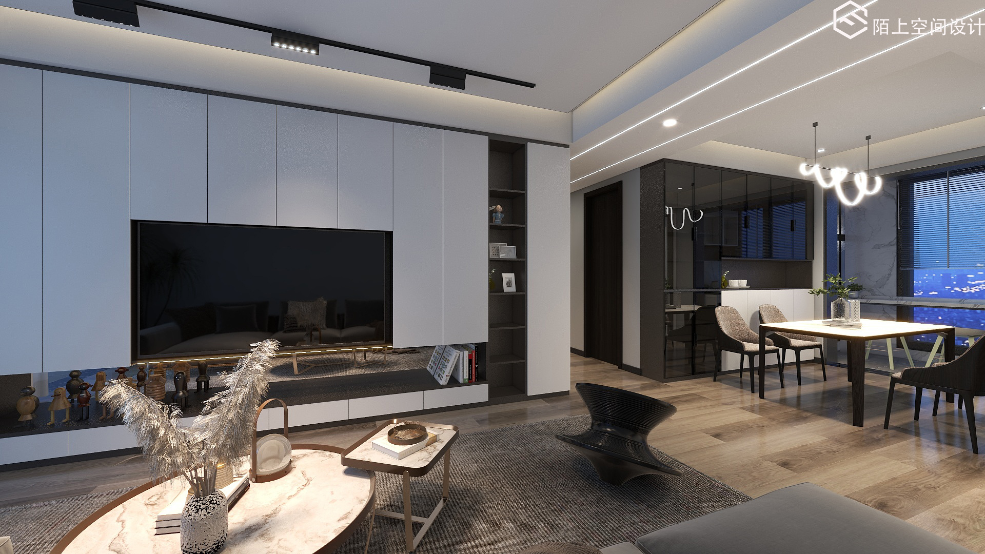 现代简约私人住宅设计丨中国武汉丨武汉陌上空间设计-4