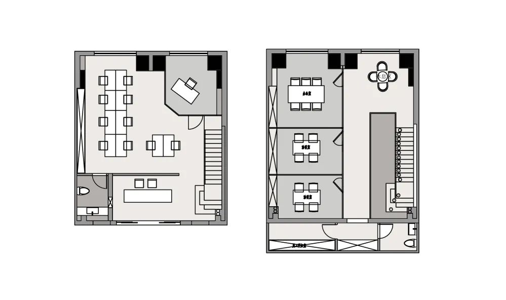 武汉科技感办公室设计 | 楼梯与前台交相辉映-4