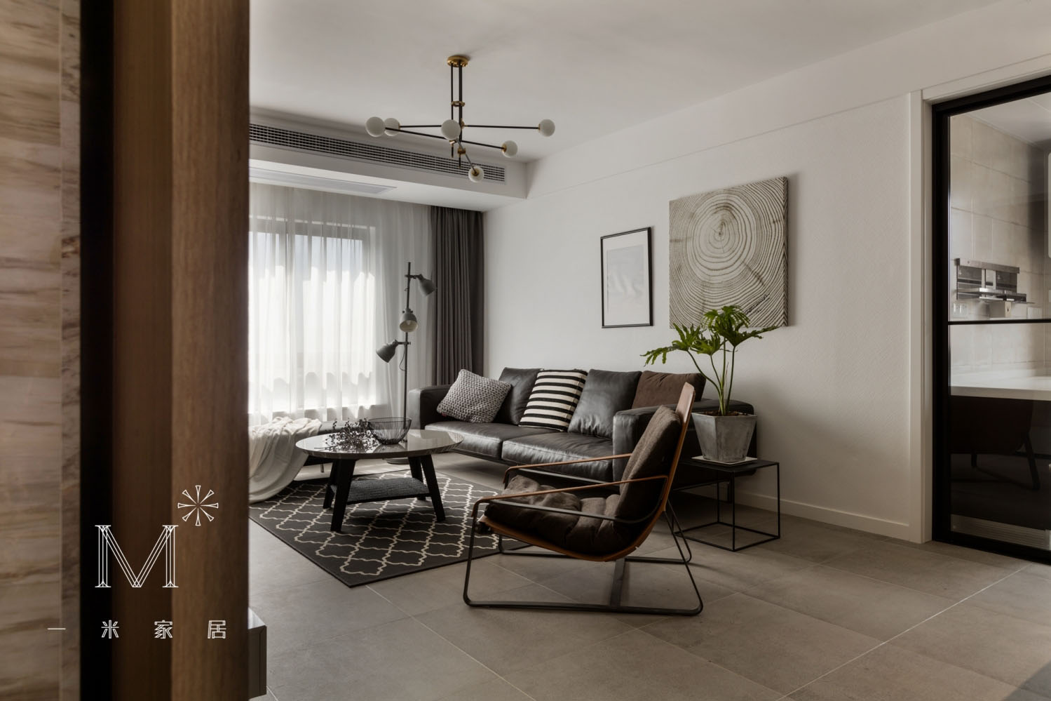 【一米家居】 ◣ 年 轮 ◥ 115m2 现代风-25