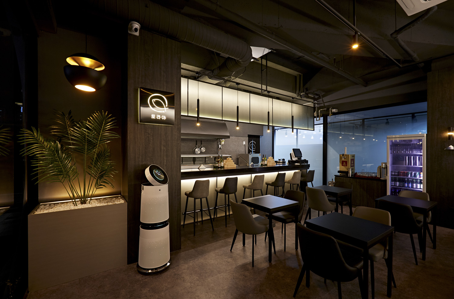 简约氛围的 16 坪韩式餐厅设计-8