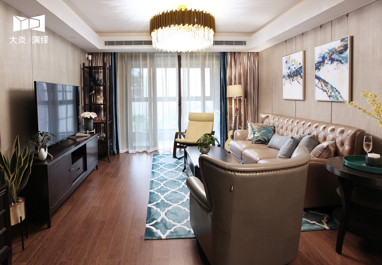 万科御桥海奇 158 平美式 Artdeco 精装案例解读-12