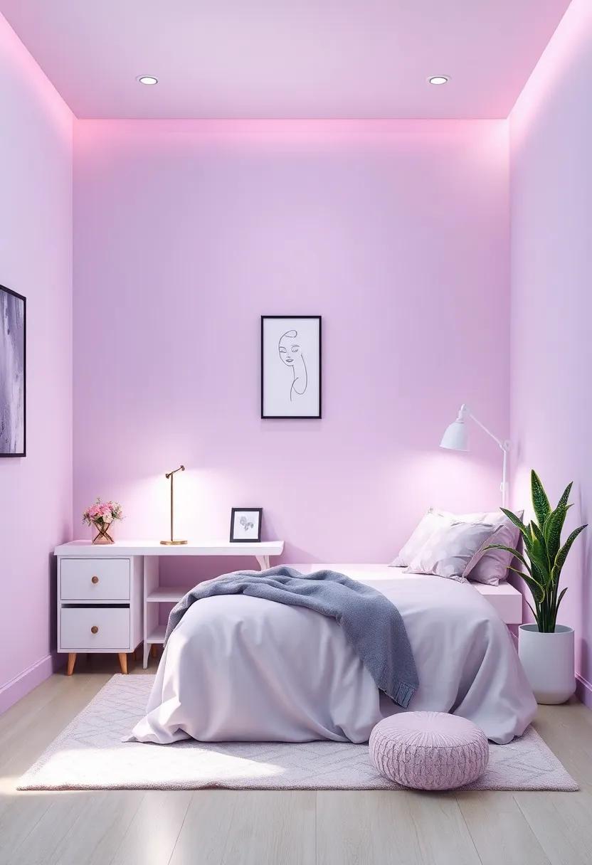 薰衣草与灰色女孩房改造-129