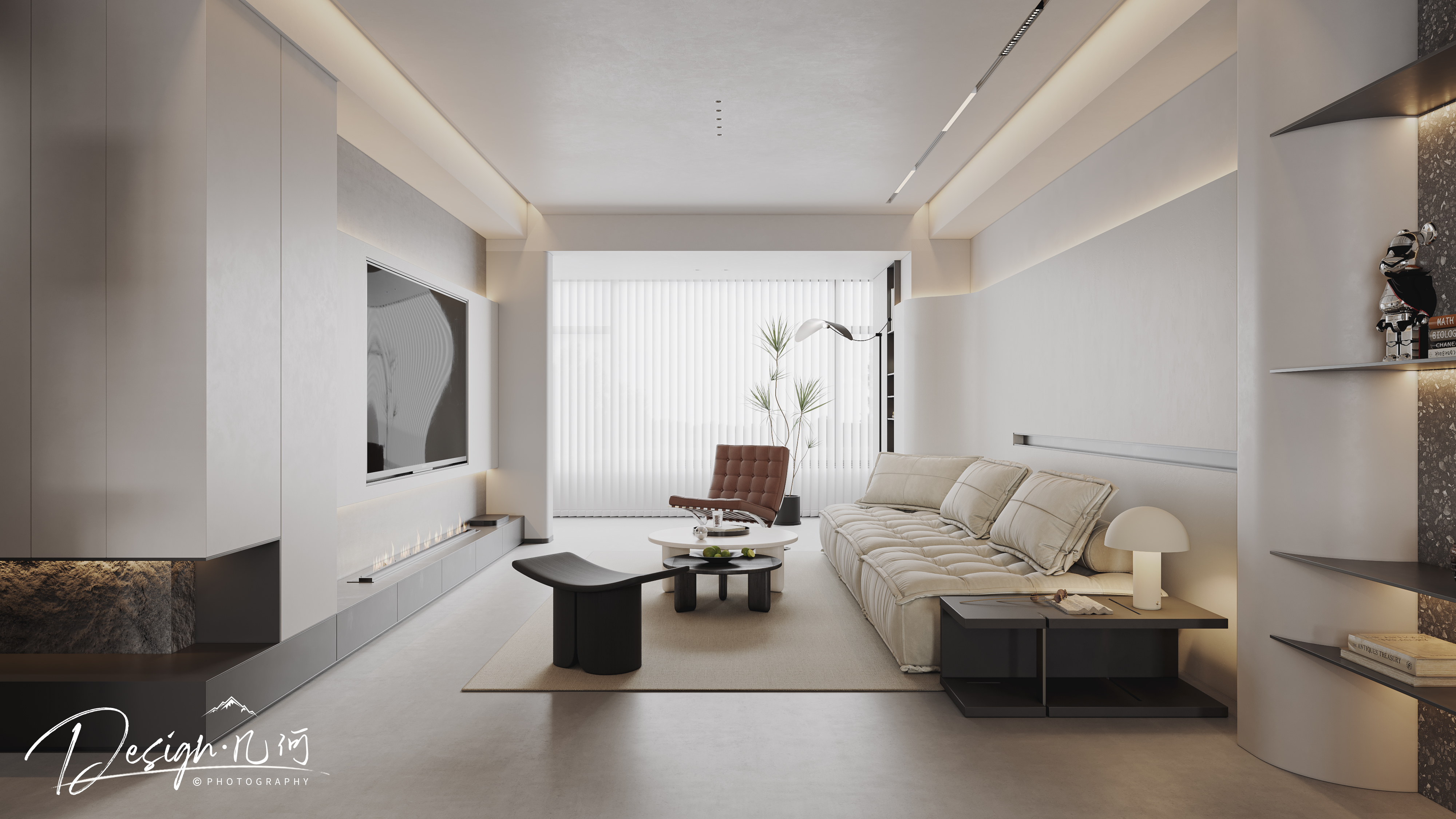 几何空间视觉表现 | 高速时代城现代客餐厅-2