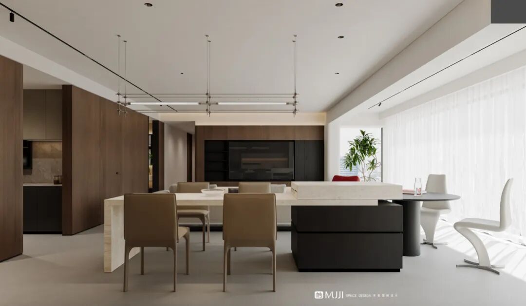 木吉新作｜意式美学与自然绿意，共构大平层的优雅栖居-18