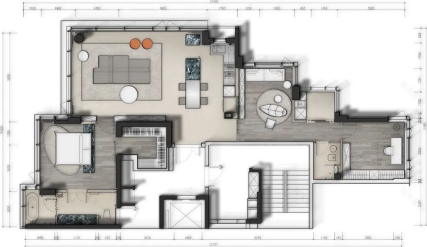 盐田龙湖天琅 · 270 度海景现代简约豪宅设计丨中国深圳丨TRID 添睿设计-18