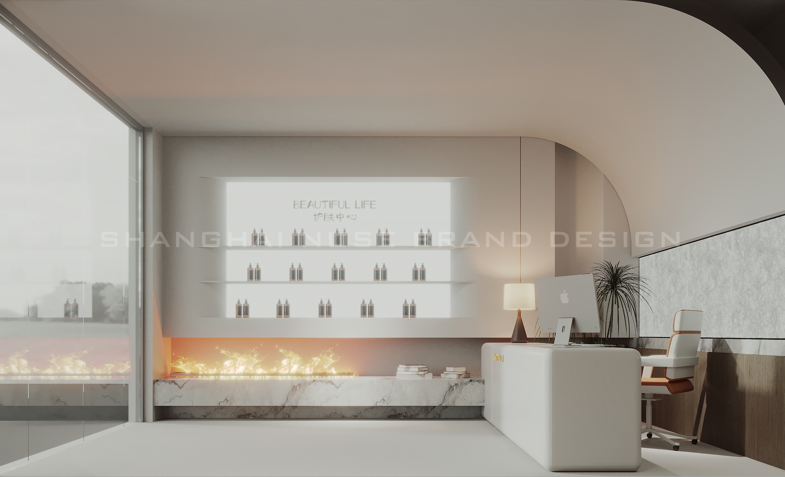 踏入即沦陷！这家美容院让 “松弛感” 成为空间的呼吸-1