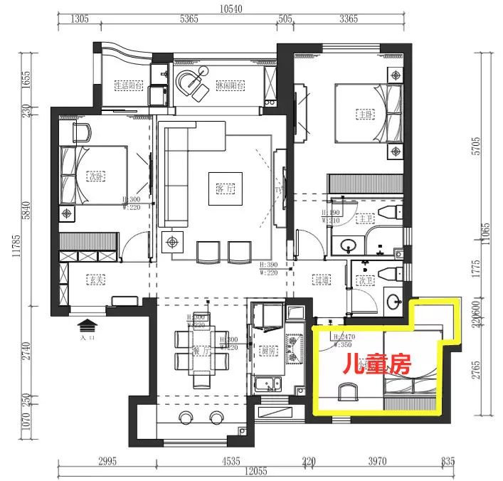 95 后夫妻 45 万打造儿童房丨生活家装饰-30