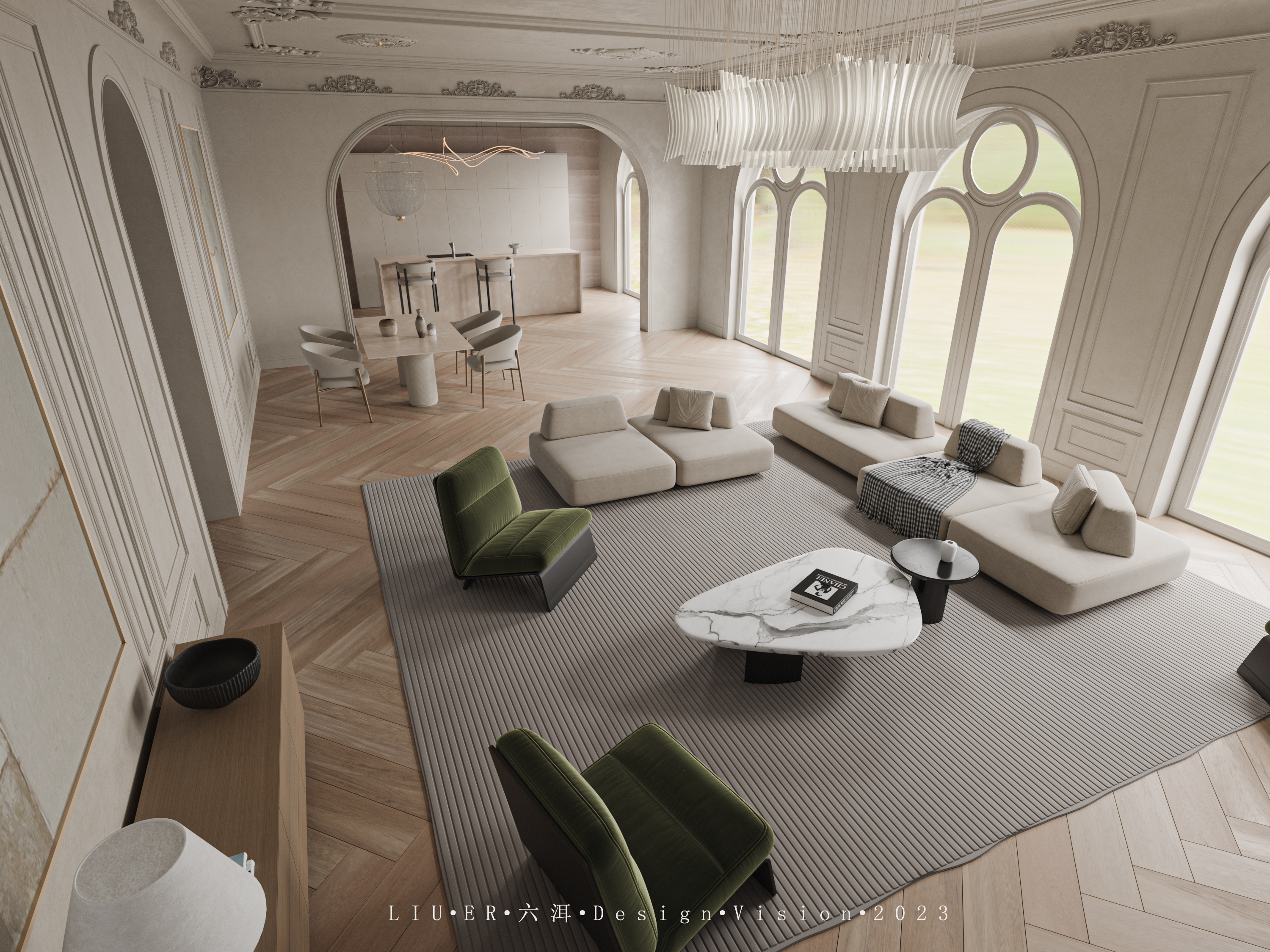 近期渲染作品——CR法式建模渲染-4