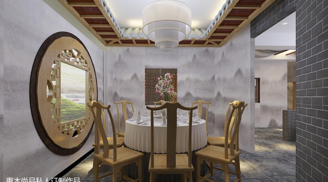 
水墨画餐饮饭店 -11