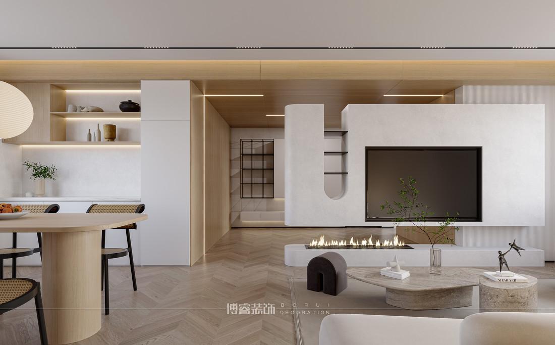 现代原木风平层住宅设计-3