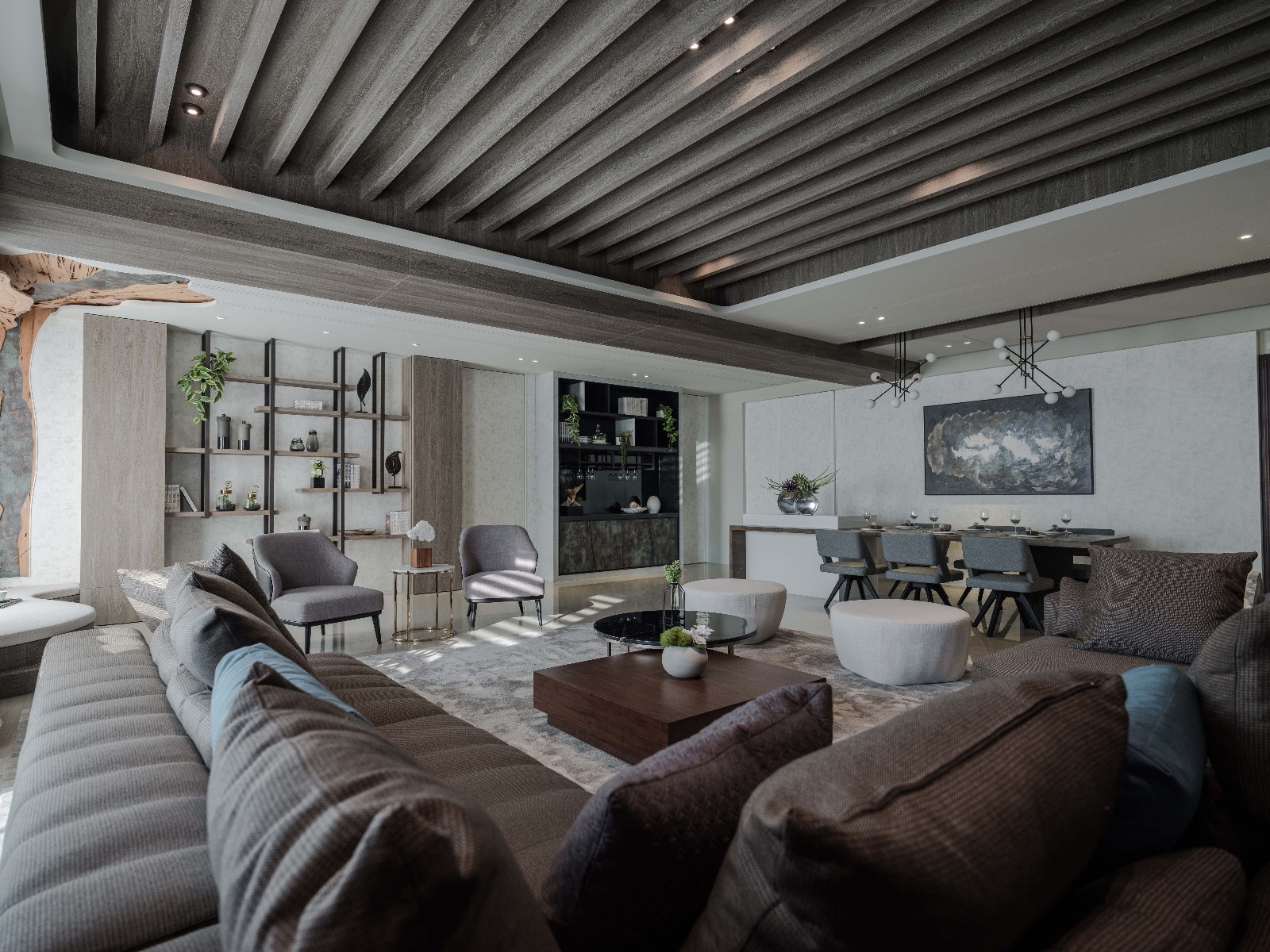 海暮色——现代风住宅  同育空间设计-7